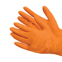 ShuBee� Orangathangs� Orange Nitrile Gloves - Case of 10x 100 Count Boxes